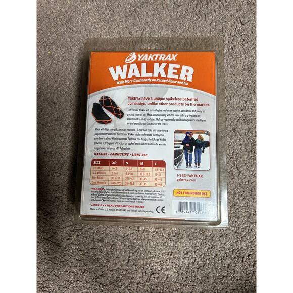 New Yaktrax Walker Size Small Traction for Snow And Ice Women’s Size 6.5-10 - Picture 2 of 3